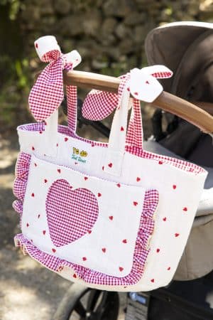Pack Balade avec b&eacute;b&eacute; de Patrons de couture PDF - Sac &agrave; langer et panier poussette Viva la vida ! + Tapis &agrave; langer nomade Ol&eacute; !